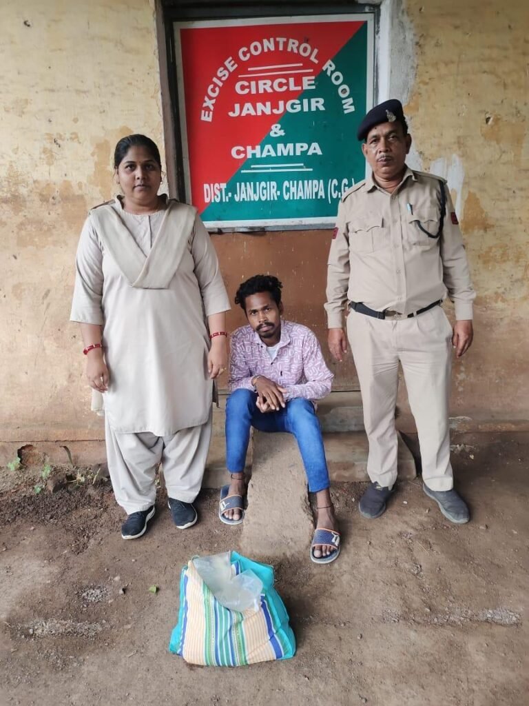 श्रीमति नीलिमा दीघ्रस्कर के विशेष मार्गदर्शन में जिला-जांजगीर में आबकारी विभाग द्वारा अवैध शराब निर्माण एवं भंडारण पर कार्यवाही